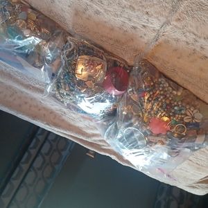 3 full bags of random jewelry